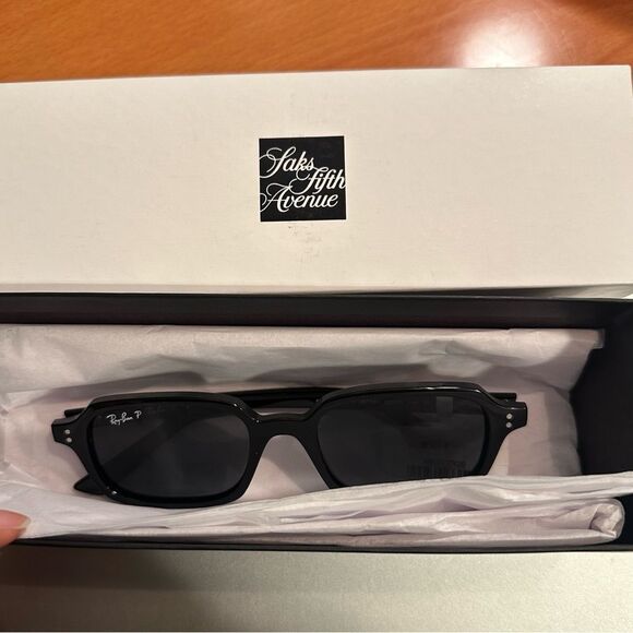 NWT Ray Ban Zuri Bio-based Black Polarized Sunglasses size 52-19 RB4455